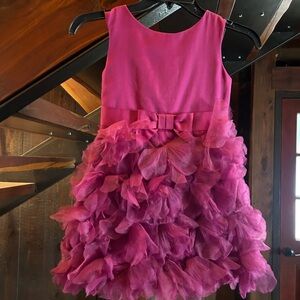 Beautiful Fuchsia Marchesa Formal Girls Dress - Girls Size Small
